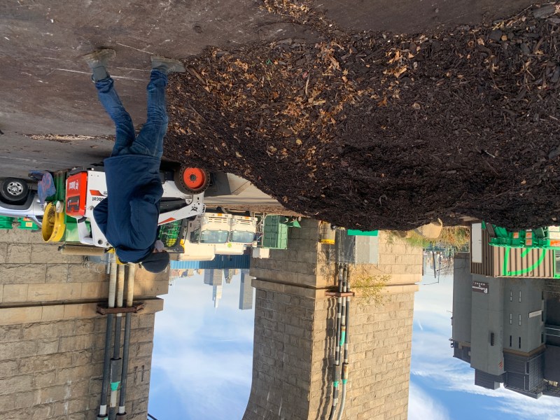 A file photo of composting at a former Big Reuse space in Queens. Photo: Gersh Kuntzman