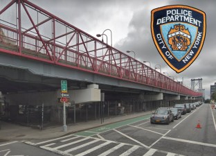 This is near where Luke Ohlson claims he was brutally arrested by NYPD officers last year. His suit has just been filed. Photo: Google
