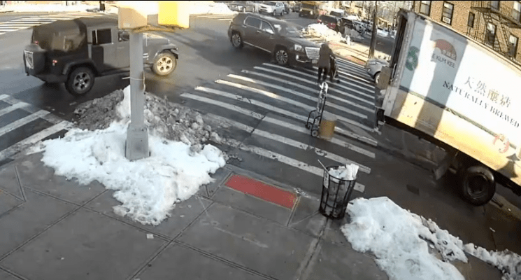 The moment of impact. Photo: NYPD