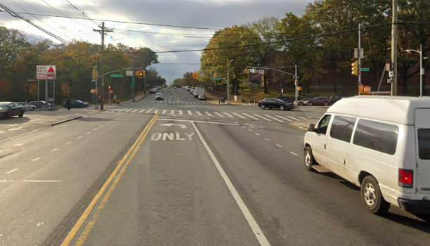 The fatal crash site. Photo: Google
