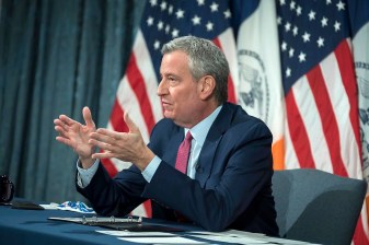 Mayor Bill de Blasio in January. Photo: Ed Reed / Mayor's Office