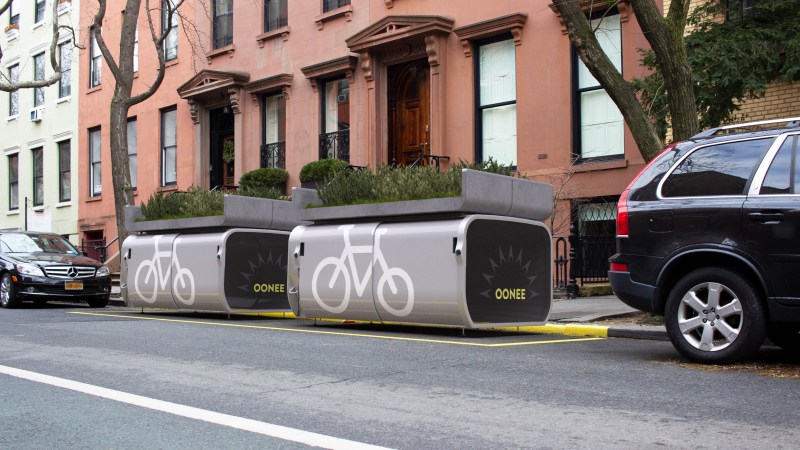Is this the future of secure bike parking? Photo: Oonee