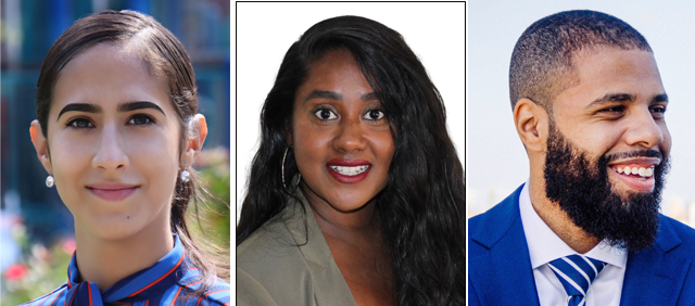Several of the candidates for the 15th Council District special election in The Bronx (from left): Elisa Crespo, Latchmi Gopal and John Sanchez.