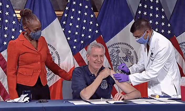 The needle and the repair done.