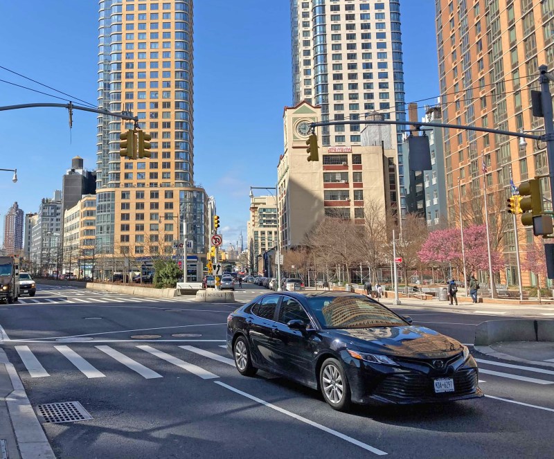 The crash was this morning at this Downtown Brooklyn intersection. Photo: Julianne Cuba