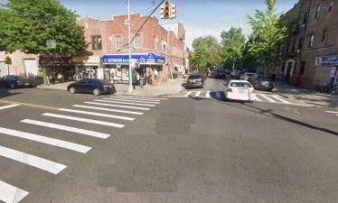 This is the Bensonhurst corner where Maria Zuardo, 81, was fatally struck. Photo: Google