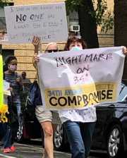 This is how opponents of open streets think of more space for people and less for cars. It's a "nightmare." Photo: Streetsblog