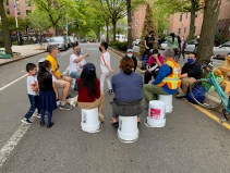34th Avenue Open Street in Queens. Photo: Clarence Eckerson Jr.