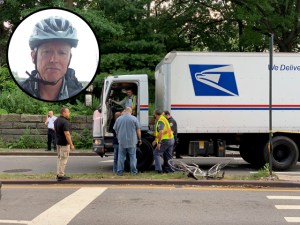 The victim, Jeffrey Williamson, was run over and killed by a postal truck driver on Tuesday. Photo: Ken Coughlin