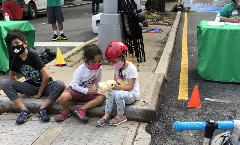 Kids at play in a Fresh Air Fund open streets program. What could be bad? (Oh, right, car owners want all the space.)