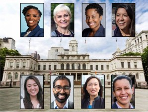 Queens Council winners include (clockwise from top left) Nantasha Williams, Lynn Schulman, Selvina Brooks-Powers, Felicia Singh, Tiffany Caban, Linda Lee, Shekar Krishnan and Julie Won.