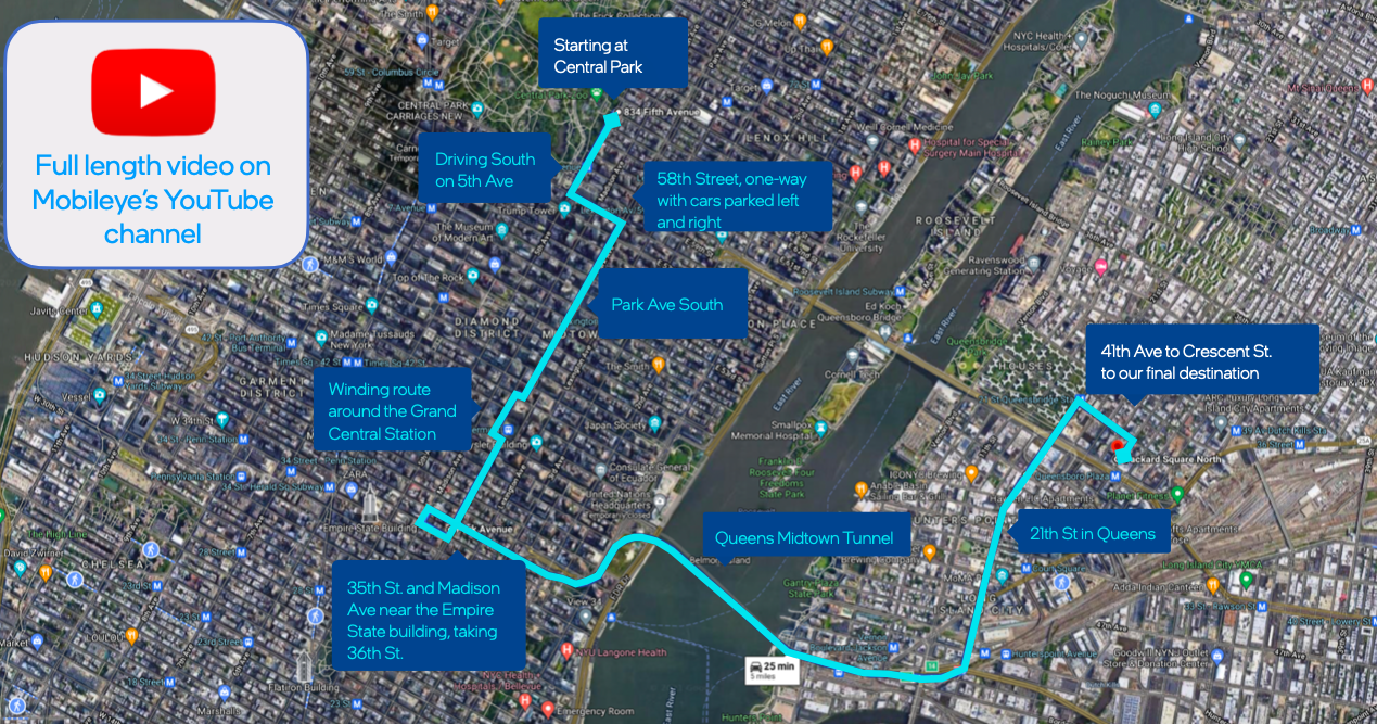 A driverless car ran through it. Photo: Mobileye