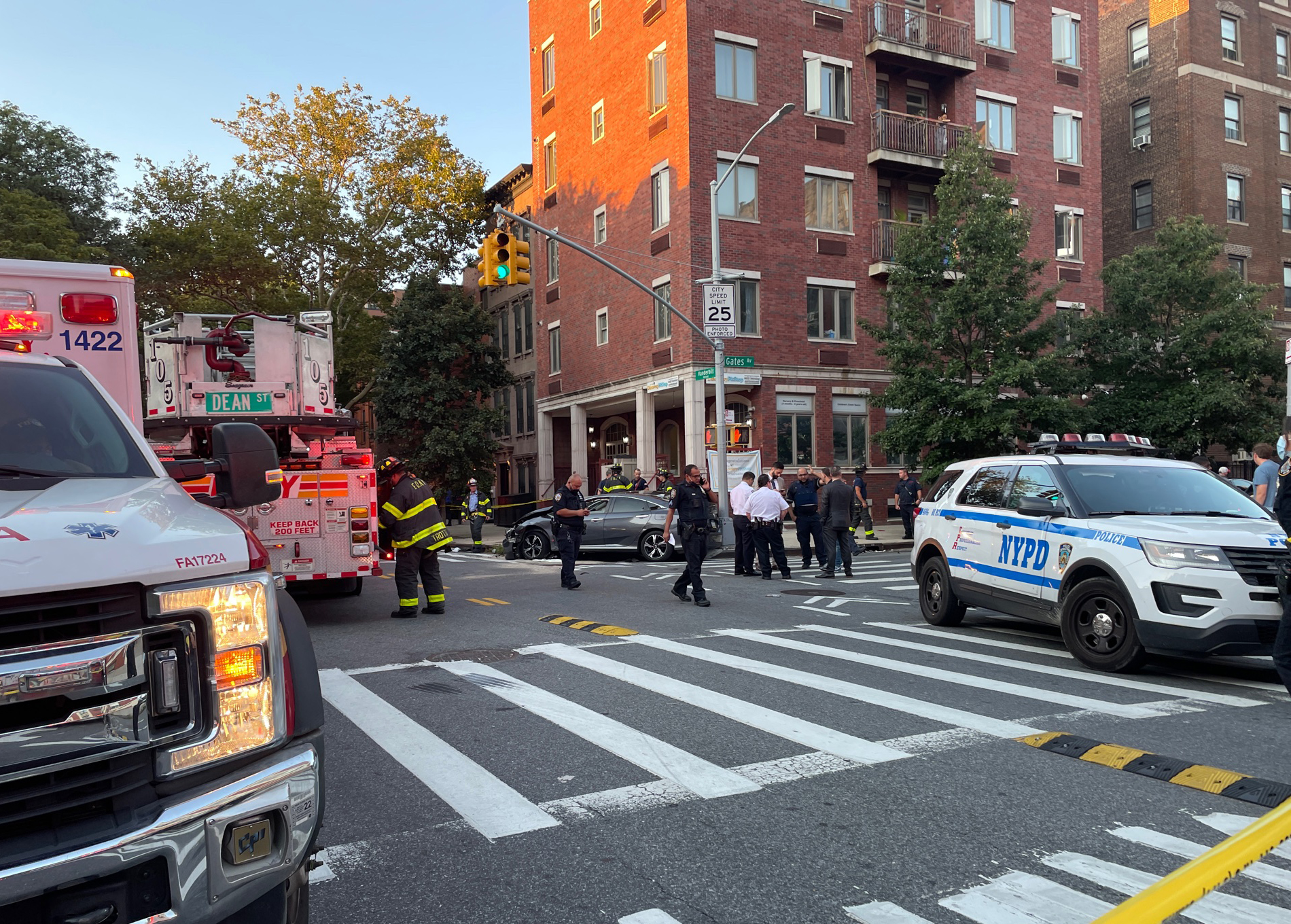 The Brooklyn intersection where a reckless driver killed an infant and injured three others earlier this month. Photo: Liam Quigley