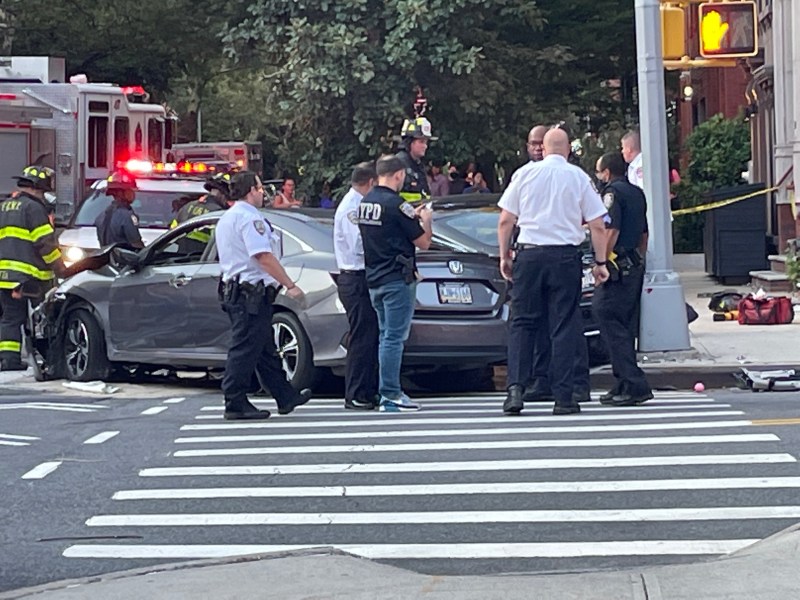 The Honda whose driver killed a 3-month-old baby. Photo: Liam Quigley