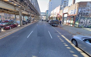 Dryal Brown was killed on Atlantic Avenue near Nostrand Avenue. Photo: Google