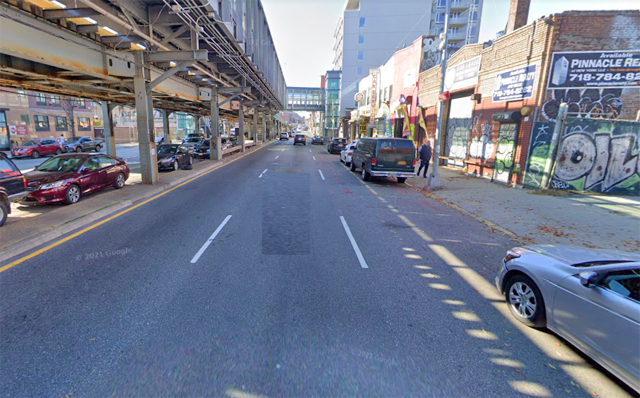 Dryal Brown was killed on Atlantic Avenue near Nostrand Avenue. Photo: Google