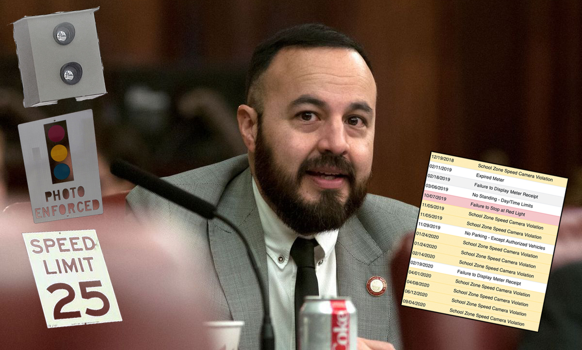 Would-be Speaker Francisco Moya. Montage: Streetsblog Graphic Desk