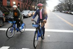 Mayor Eric Adams doing a very normal thing. Photo: NYC Mayor's Office