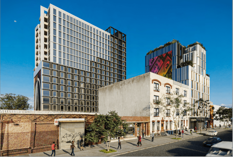 Rendering of 1034 Atlantic Avenue project from Pacific Street. Rendering: EMP Capital Group