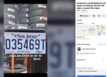 Facebook is an epicenter for the fake plates market.