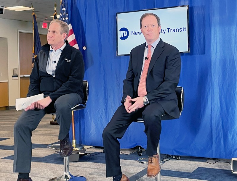 Welcome to New York, Richard Davey (right). Photo: Dave Colon