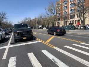 Here's the intersection where Ronald Smith was killed by a police van driver. Photo: Gersh Kuntzman