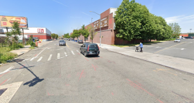 The scene of last week's fatal crash is inhospitable to pedestrians (like that guy with the walker). Photo: Google