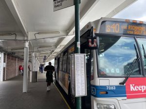 Not reliably appearing at a bus stop near you: The S40 on Staten Island. Photo: Noah Martz