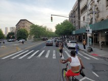 Adam Clayton Powell Jr. Boulevard, looking south from 116th Street. Photo: TransAlt