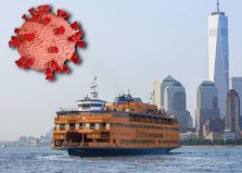 Moon over the ferry.
