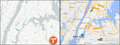 Two trackers — TA on the left and Riders Alliance on the right.